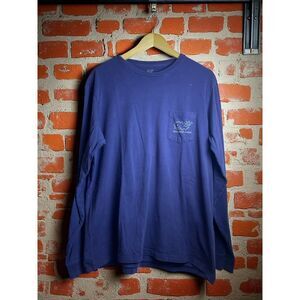 Vineyard Vines Happy Holidays 2015 Long Sleeve Pocket Tee – Size M